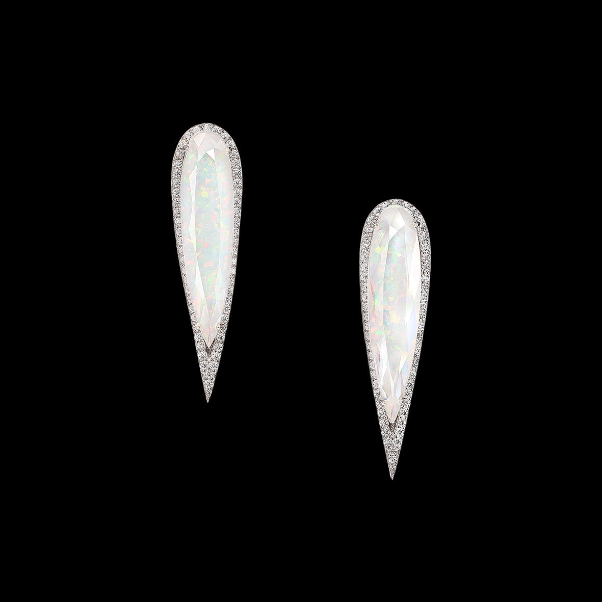 Sky Opal Glimmer Earrings